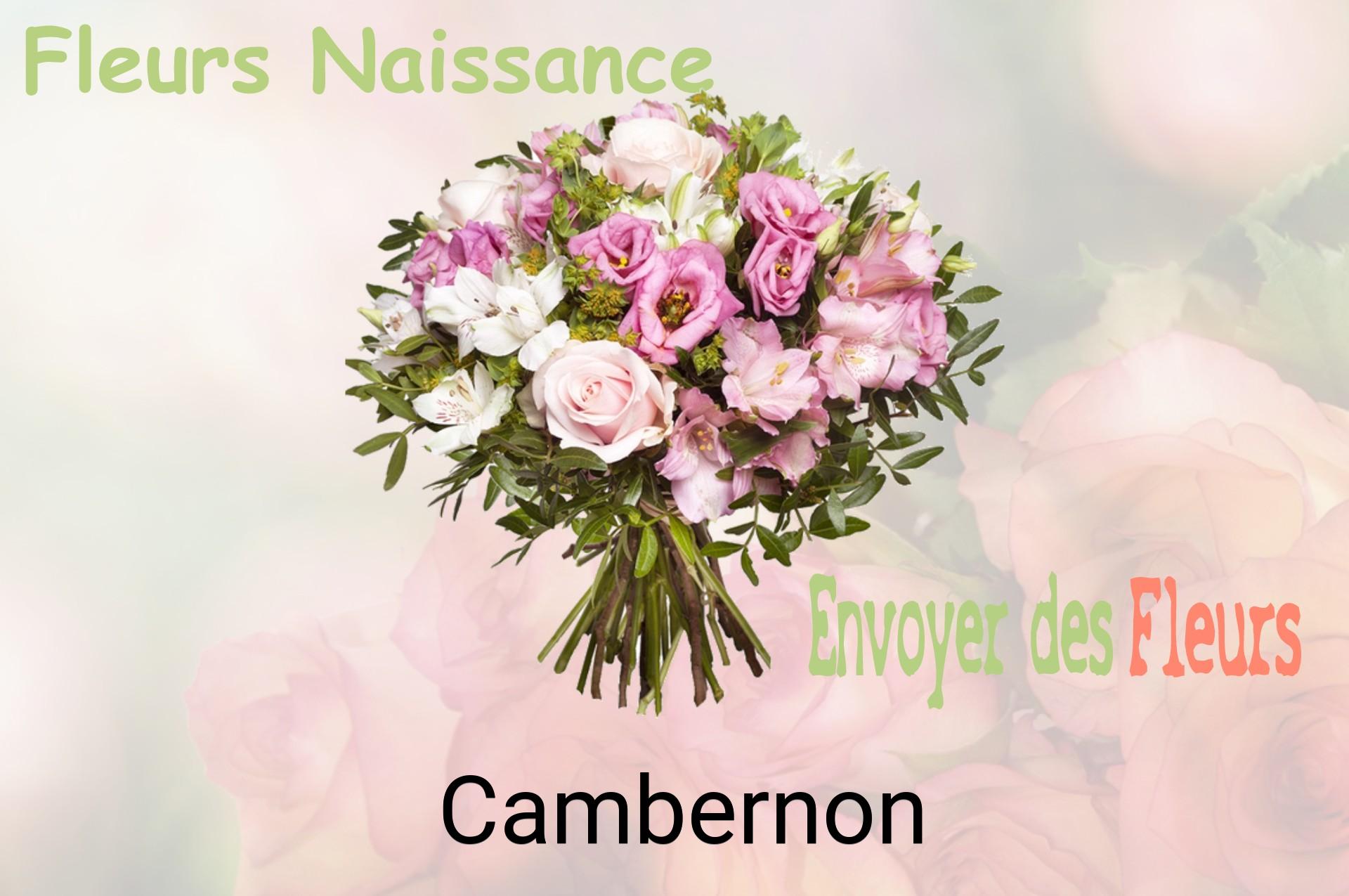 Bouquet de fleurs de naissance livré à Cambernon